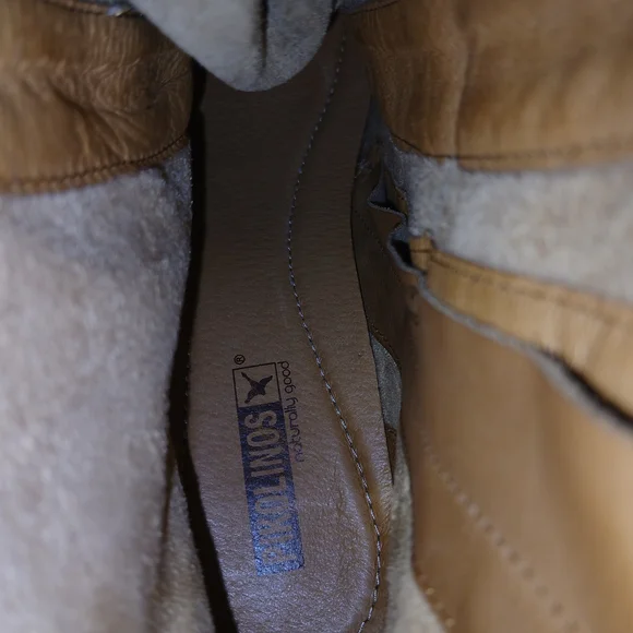 Women's Brown and Tan Heeled Boots - Picture 5 of 13